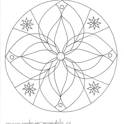 mandala na duben