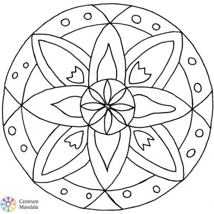 rozkvetlá mandala