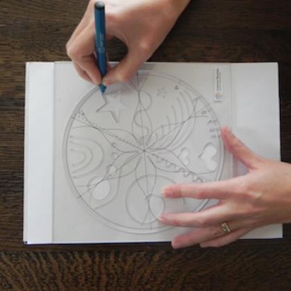 mandala stencil plastic template for creating mandalas centrum